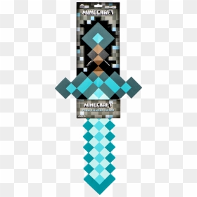 Transparent Minecraft Diamond Sword Png - Enchanted Minecraft Diamond Sword, Png Download - minecraft sword png