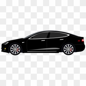 Black Tesla Model S Clipart - Tesla Model X Vector, HD Png Download - tesla png