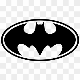 Batman Bat Signal Logo White Black Vector Symbol - Batman Symbol Black And White, HD Png Download - batman symbol png