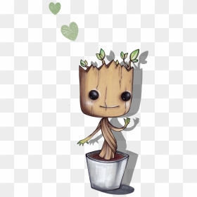 Cartoon, HD Png Download - baby groot png