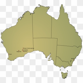 Vector Of Flag Australia Desert Png File Hd Clipart - Map Of Australia, Transparent Png - desert png