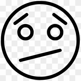 Confused - Confused Face Clipart Black And White, HD Png Download - confused png