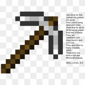 Minecraft Iron Pickaxe Png, Transparent Png - minecraft sword png