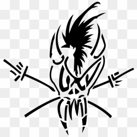 Metallica Drawing Clipart Transparent Library - Metallica Scary Guy Tattoo, HD Png Download - shit png