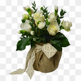 Rustic Flower Shop Studio Flores - Rustic Flower Vase Png, Transparent Png - white roses png