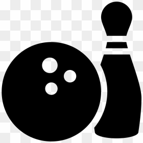 Bowling Balls Bowling Pin Computer Icons Ten-pin Bowling - Black And White Bowling Ball Clipart, HD Png Download - bowling ball png