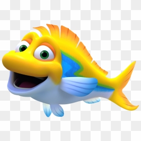 Splash And Bubbles Yellow Fish, HD Png Download - underwater bubbles png
