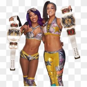 2) There Is, Another Women"s Match At Wrestlemania - Bayley And Sasha Banks New, HD Png Download - sasha banks png
