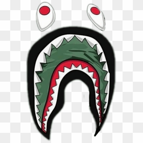 Hd Bape Bapeshark &28526&29260 Sticker By Skyfucker - Bape Shark Logo Png, Transparent Png - bape logo png
