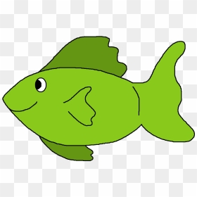 School Of Fish Clip Art - Green Fish Clipart, HD Png Download - school of fish png