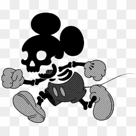 Mickey Mouse Minnie Mouse Skull Jack Skellington Skeleton - Disney Mickey Mouse Skull, HD Png Download - jack skellington png