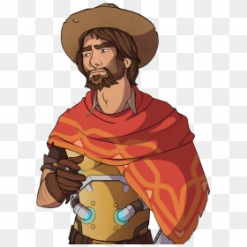 Mccree Face Png - Mccree Fanart Png, Transparent Png - mccree png