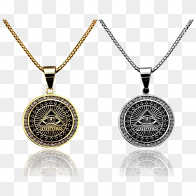 The All-seeing Eye Masonic Pendant - Eye Of Providence Pendant Gold, HD Png Download - all seeing eye png