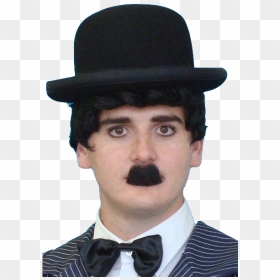 Moustache Charlie Chaplin, HD Png Download - hitler mustache png