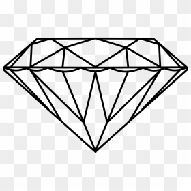 Dimond Drawing Stone - Pencil A Diamond Drawing, HD Png Download - diamond outline png