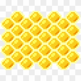 Pixel Art Honey Comb, HD Png Download - honeycomb pattern png