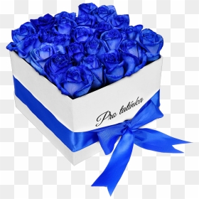 Transparent Blue Roses Png - Blue Roses Box Png, Png Download - white box png