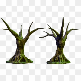 On The Desktop Aljanh - 3d Spooky Tree, HD Png Download - spooky forest.png