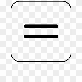 Equal Sign Coloring Page - Parallel, HD Png Download - equal sign png