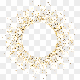 Glitter Png Pic - Glitter Golden Circle Png, Transparent Png - gold sparkles png