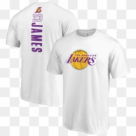 Lakers T Shirt White, HD Png Download - lakers logo png