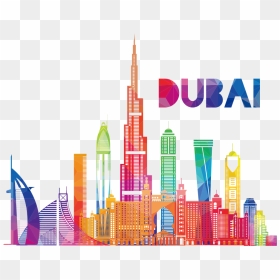 Dubai Khalifa Illustration Royalty-free Vector Skyscraper - Dubai Burj Khalifa Png, Transparent Png - skyscraper png