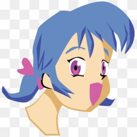 Happy Girl Free Images - Clip Art, HD Png Download - anime mouth png
