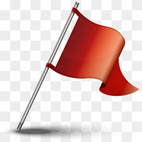 Transparent Finish Flag Png - Red Flag Png Icon, Png Download - red flag png