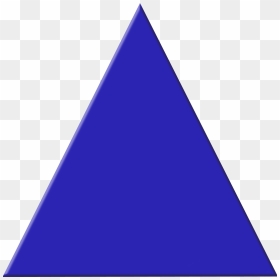 Blue Triangle - Blue Triangle Clipart, HD Png Download - black triangle png