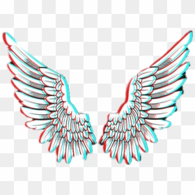 #freetoedit #angel #wings #glitch - Beautiful Cool Profile Background, HD Png Download - angel wing png