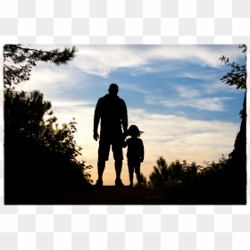 Black Dad And Kids Silhouette, HD Png Download - pillar png