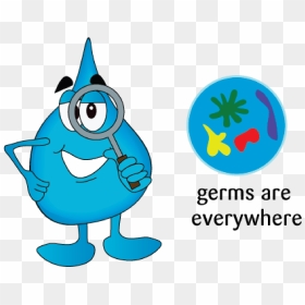 Picture Free Download Avoid Back To School Illnesses - Infection Control Germ Clip Art, HD Png Download - school of fish png