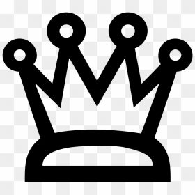 Crown Icon Noble Silhouette Png Image - Black And White Crown, Transparent Png - crown silhouette png