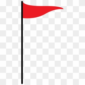 Golf, Flag, Red, Transparent Png Image & Clipart Free - Red Flag Clipart Png, Png Download - red flag png