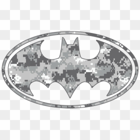Batman Urban Camo Shield Men"s Long Sleeve T-shirt, HD Png Download - batman symbol png