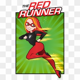Karen The Red Runner - Cartoon, HD Png Download - runner png
