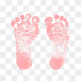 Inkless Baby Hand And Feet Print Kit - Pink Baby Footprint Png, Transparent Png - feet png