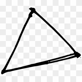 Cliparts For Free Download Triangle Clipart Drawing - Hand Drawn Triangle Vector, HD Png Download - black triangle png