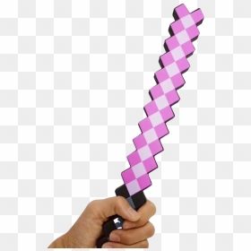 Minecraft Purple Sword - Sword, HD Png Download - minecraft sword png