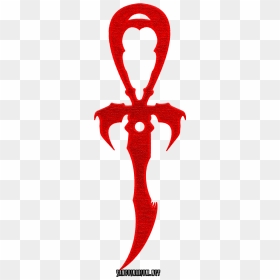 The Red Legacy Ankh, The Symbol Of The Vampire World - Red Vampire Bat Symbol, HD Png Download - ankh png