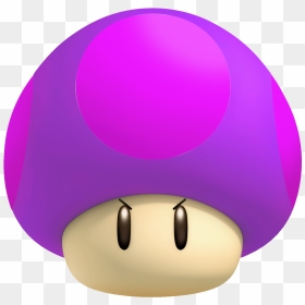 Super Mario Mushroom Png - Mario Power Ups Poison Mushroom, Transparent Png - mario mushroom png