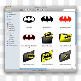 Batman Icons For Mac - Mac, HD Png Download - batman symbol png