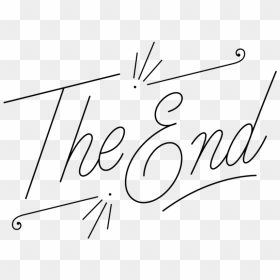 Calligraphy, HD Png Download - the end png