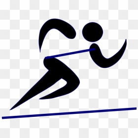 Runner With Stripe Png Icons - Athlete Symbol, Transparent Png - runner png
