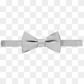 Bow Tie Necktie Ribbon Formal Wear White, HD Png Download - silver ribbon png