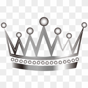 Vector Silver Crown Material - Riverfront City Park, HD Png Download - crown silhouette png