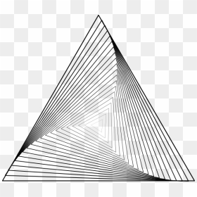 Triangle Geometry Shapes, HD Png Download - black triangle png