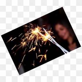 10 Inch Gold Wire Sparkler - Fireworks, HD Png Download - sparkler png