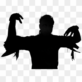 Brian Zombie Silhouette - Zombie Silhouette Png, Transparent Png - mermaid silhouette png