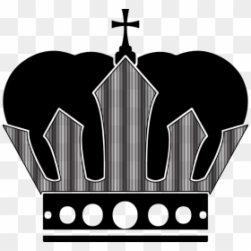 Cross, HD Png Download - crown silhouette png